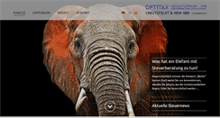 Desktop Screenshot of optitax.de